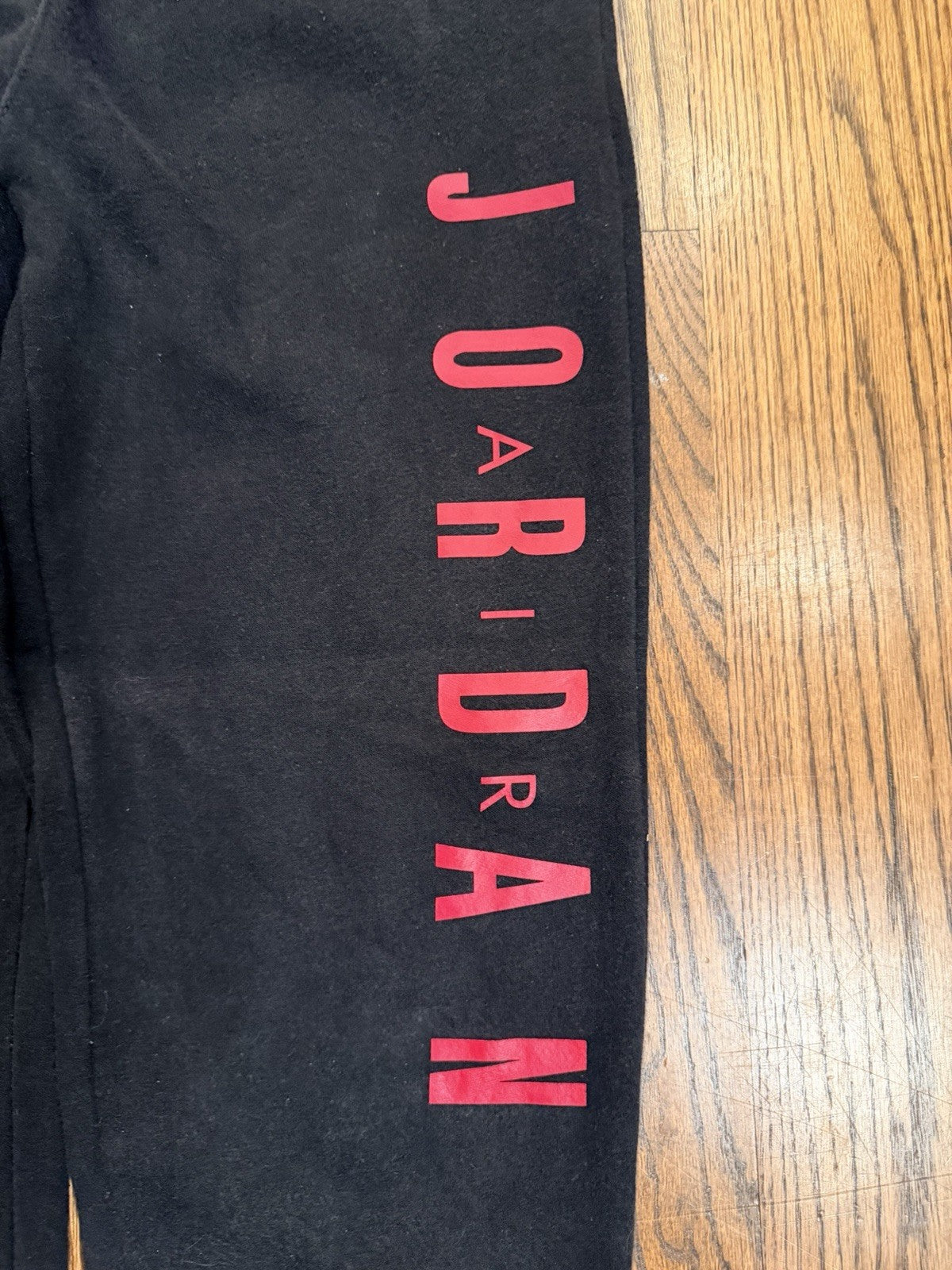 Nike Air Jordan Joggers Youth Size XL Black Sweatpants Red Logo