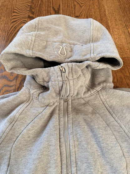 Lululemon Gray Full Zip Hoodie Women’s Size 6 Athletic Jacket