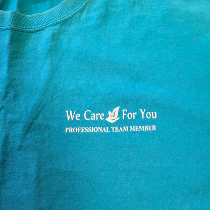 Port & Company Core Cotton Moving Services Graphic T-Shirt XL Turquoise Blue