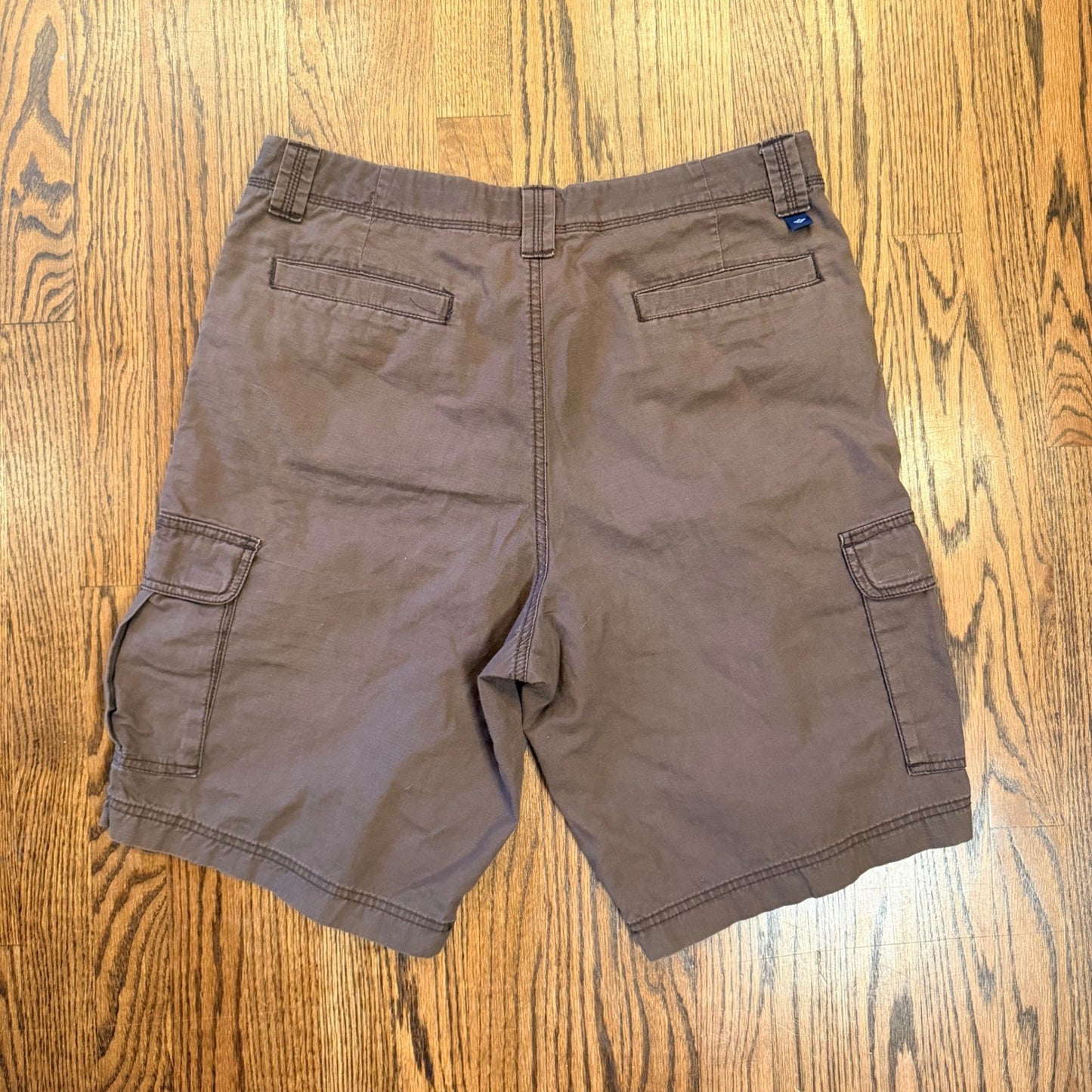 Dockers Mens Cargo Shorts Ripstop Cotton Multi Pocket Size 34 Brown