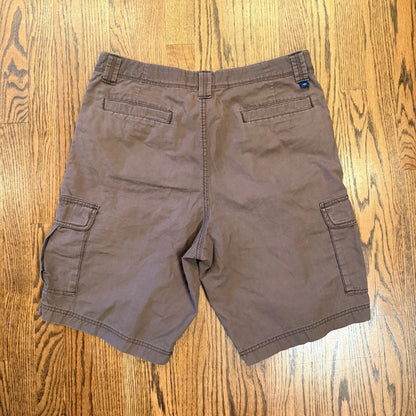 Dockers Mens Cargo Shorts Ripstop Cotton Multi Pocket Size 34 Brown