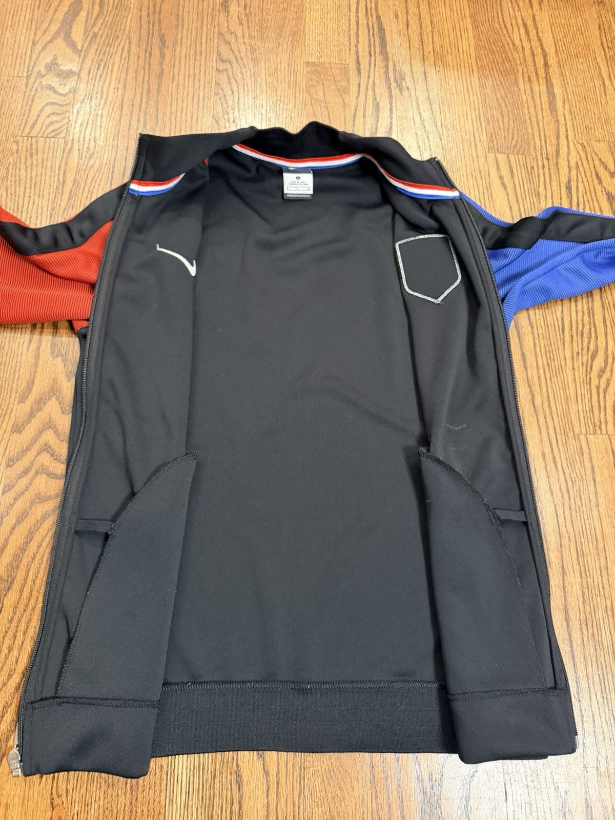 Nike USA Soccer Training Jacket Black Red Blue Full Zip Men’s Small