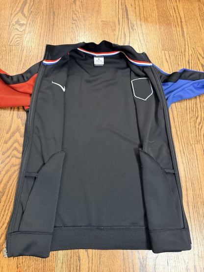 Nike USA Soccer Training Jacket Black Red Blue Full Zip Men’s Small