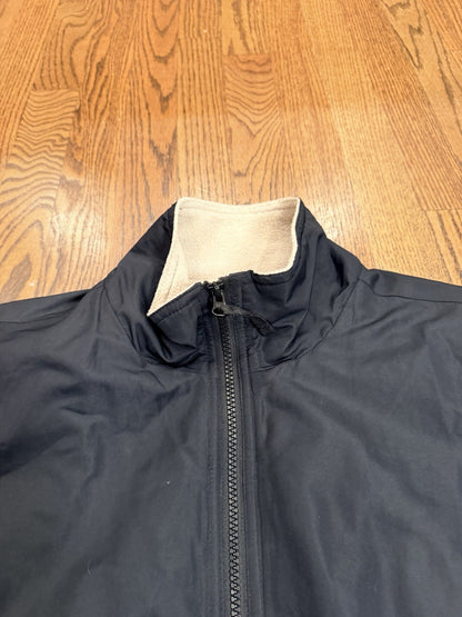 Cabelas Jacket Womens Small Black Nylon Full Zip Pockets Fleece Lined Outdoor