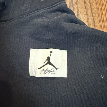 Nike Womens Jordan Essentials Cropped Fleece Hoodie Black Sweatshirt Size XS