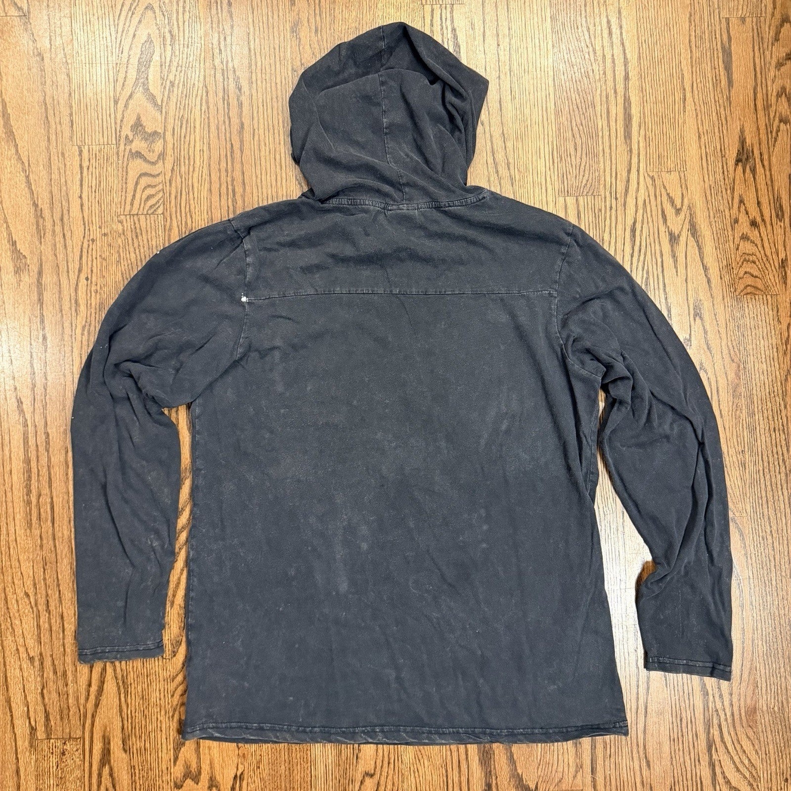 Hot Topic Led Zeppelin Graphic Hoodie Tour 1969 Band Tee Size M Black
