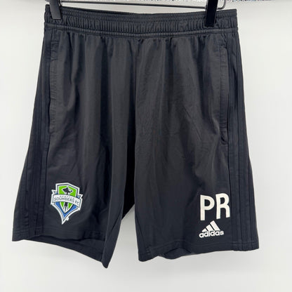 Adidas Seattle Sounders FC Team Issued Preki Training Shorts Mens M Black MLS