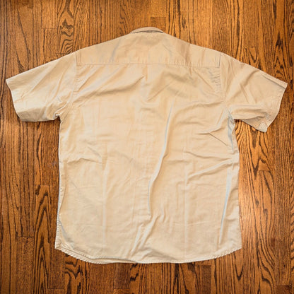 Dickies A Legend In Work Short Sleeve Button Up Work Shirt XL Tan Khaki
