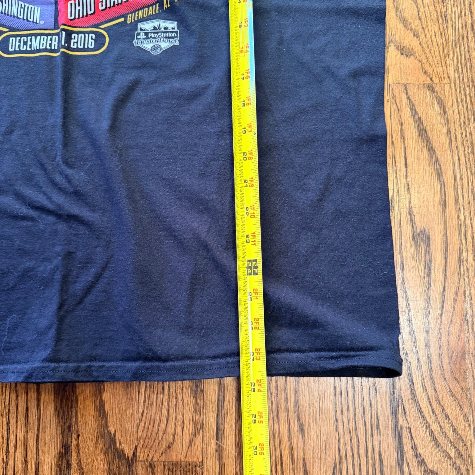 Hanes Beefy-T 2016 College Football Playoff Graphic T-Shirt XL Black NCAA