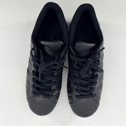 Adidas Superstar Triple Black Leather Shell Toe Sneakers Mens 9.5 Core Black