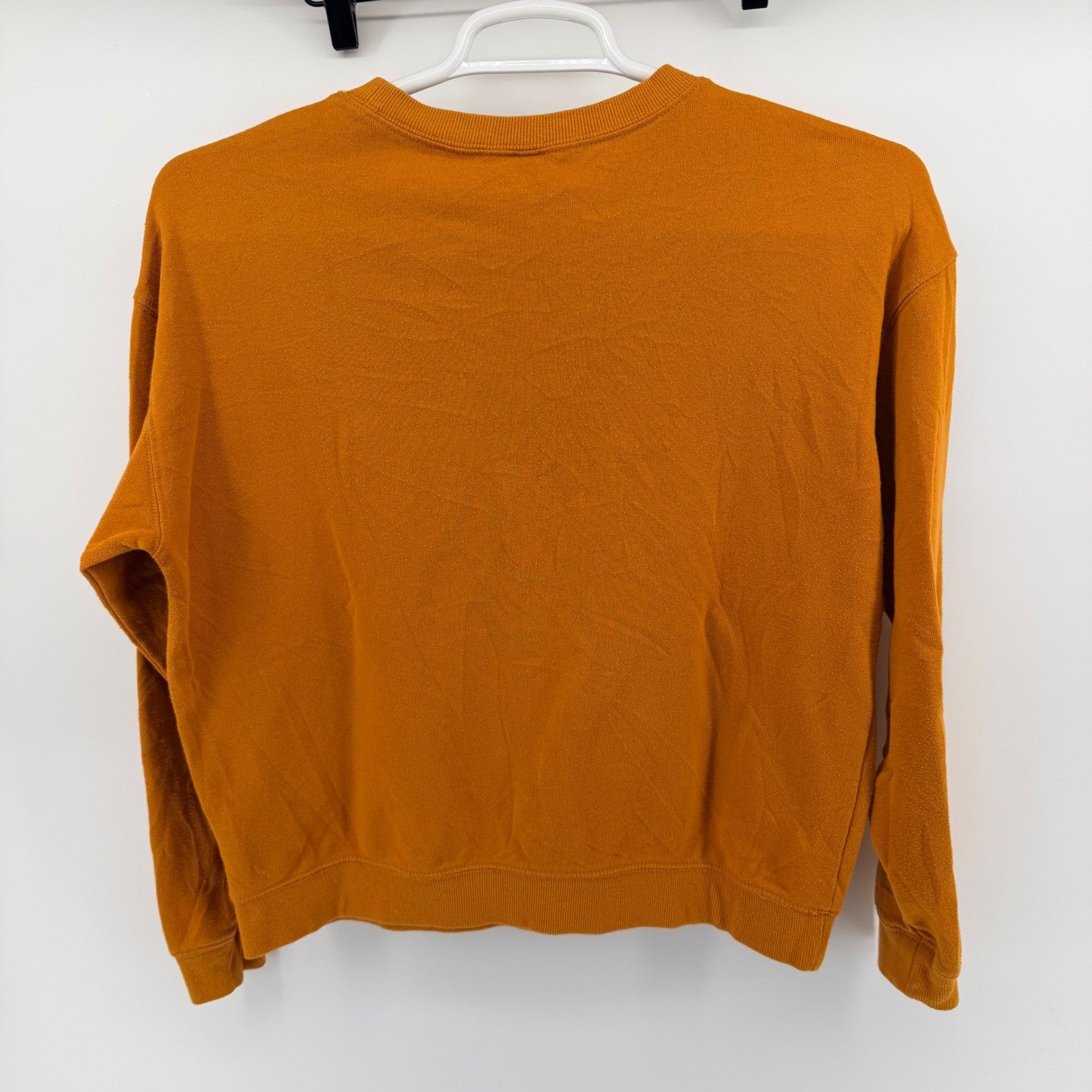 H&M Divided Disney Mickey Mouse Sweatshirt Burnt Orange Minimalist Large L
