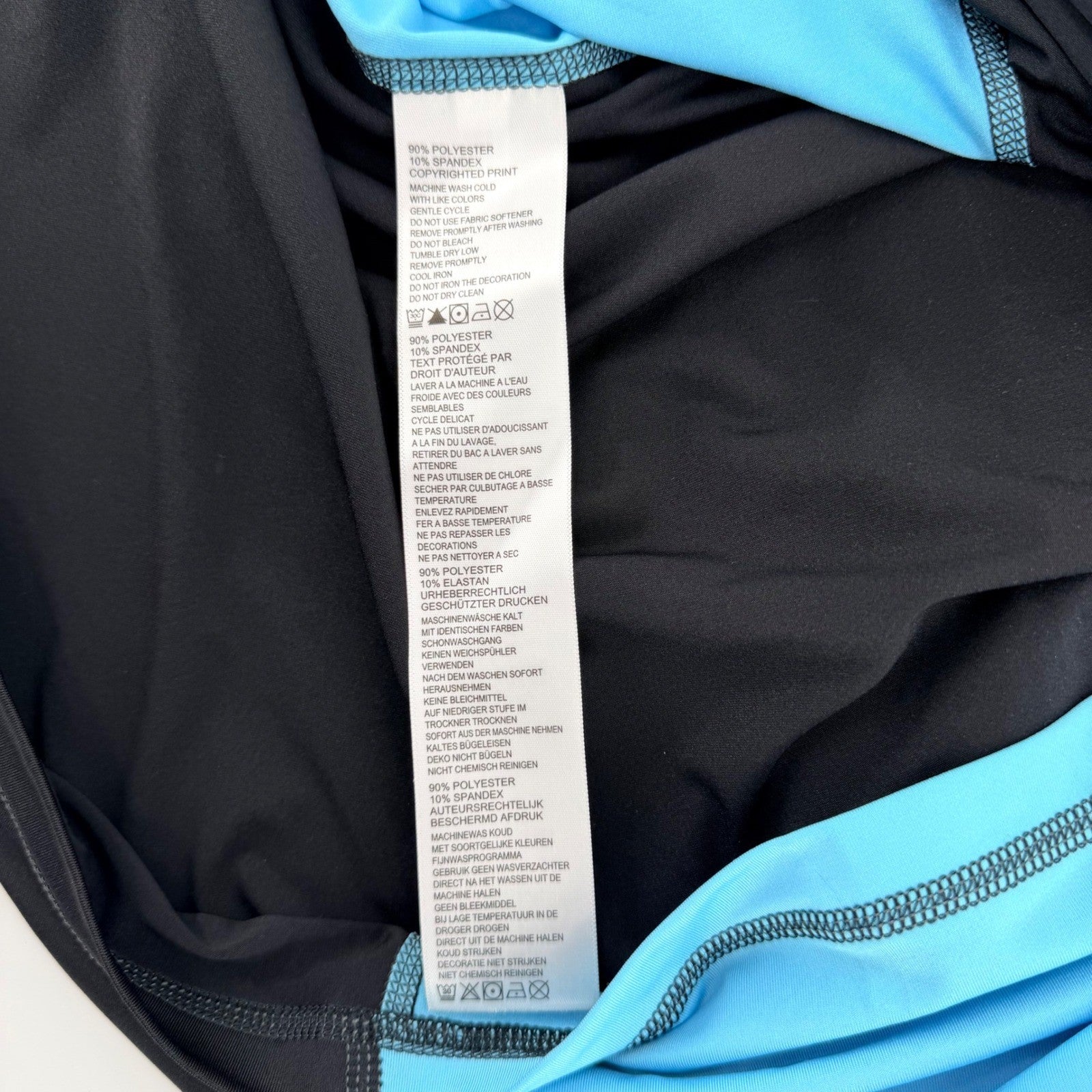 Tommy Bahama IslandActive Rash Guard UPF 30 Swim Shirt Graphic M Black Blue