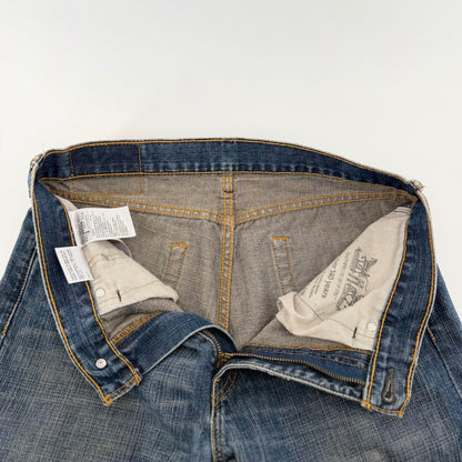 Levi's 505 Regular Fit Straight Leg Jeans Medium Wash Denim 32x30 Blue Mens