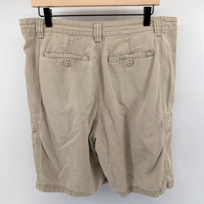 Tommy Bahama Relax Cargo Shorts Khaki Tan Tencel Cotton Utility 36 Mens