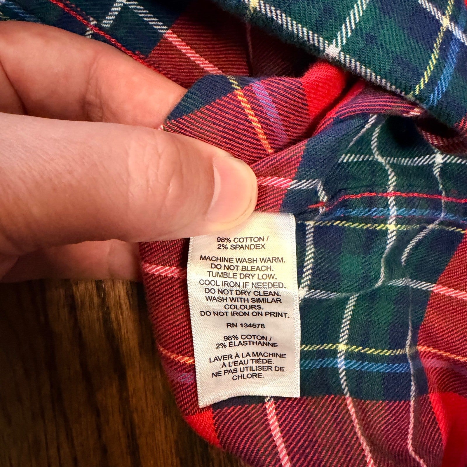 Vineyard Vines Boys L 14 Plaid Flannel Button Down Shirt Red Blue Whale Logo