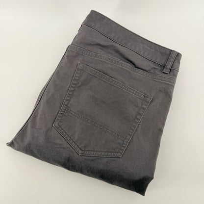 UNTUCKit Straight Fit 5-Pocket Pants Gray Stretch Cotton Chinos 35x32 Mens