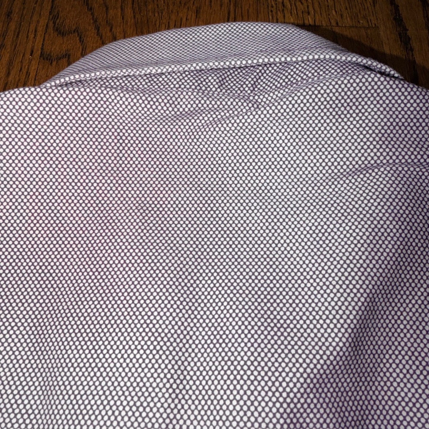 Nick Graham Modern Fit Dress Shirt Purple Micro Dot Stretch Size L 16-16.5 34/35