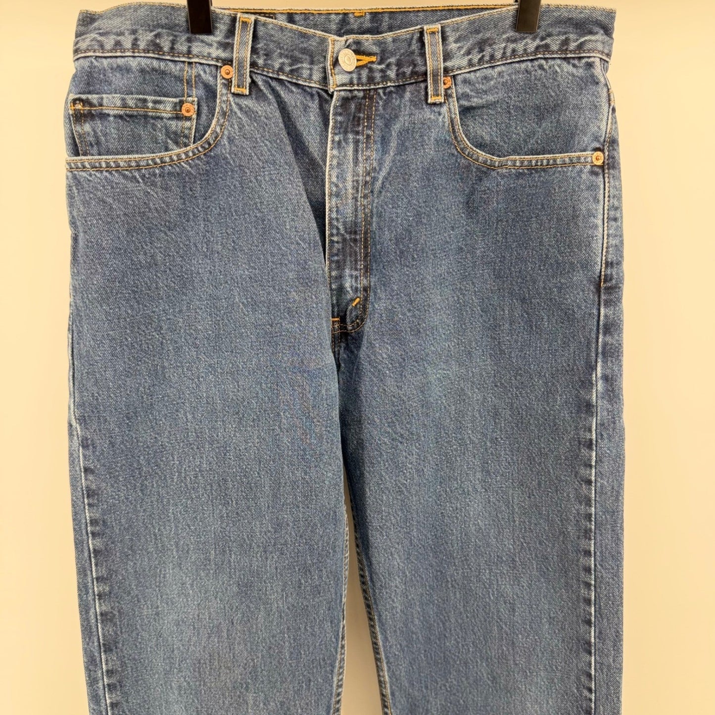 Levi's 505 Regular Fit Straight Leg Vintage 2000 Denim Jeans 34x30 Blue