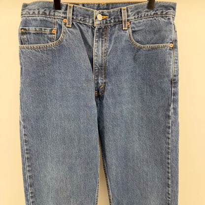 Levi's 505 Regular Fit Straight Leg Vintage 2000 Denim Jeans 34x30 Blue
