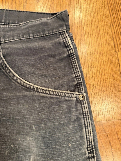 Wrangler Riggs Workwear Ripstop Pants 31x30 Blue Distressed Carpenter