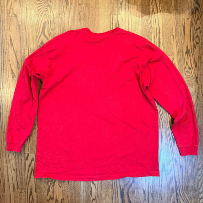 Vintage Jansport Nebraska Huskers Long Sleeve T Graphic XXL Red Heavyweight