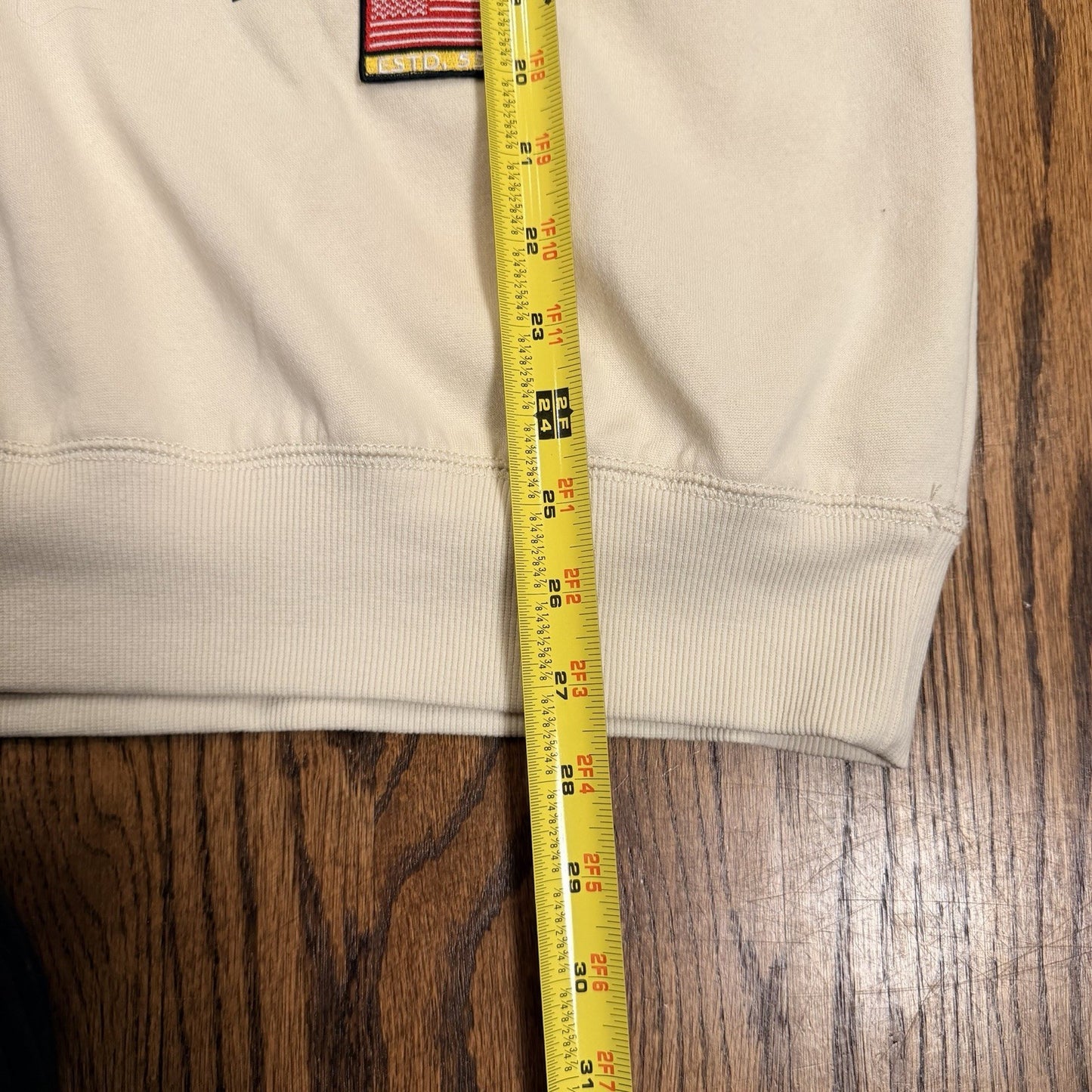 Divided H&M Oversized Printed Sweatshirt Light Beige Size M