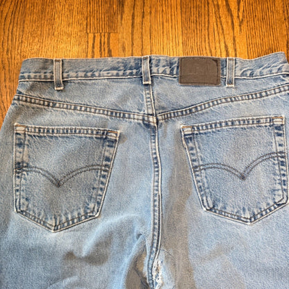 Levi SilverTab Straight Relaxed Jeans Vintage 1998 Made in USA 36x32 Light Wash