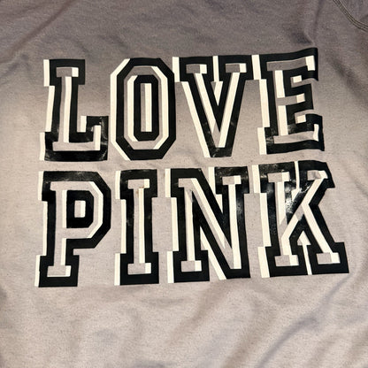 Pink by Victoria’s Secret Oversized Gradient Crewneck Sweatshirt Gray Size M