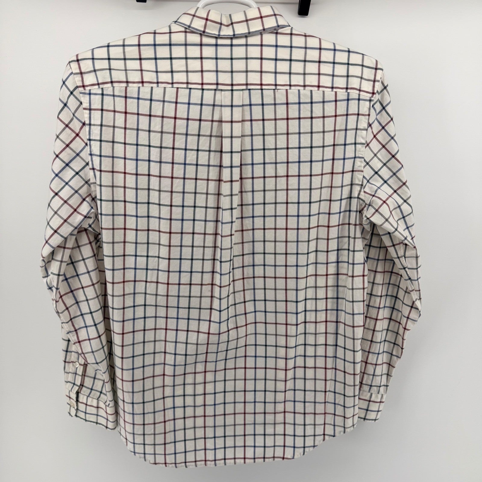 Vineyard Vines Murray Shirt Classic Fit Tattersall Plaid Button Down M White