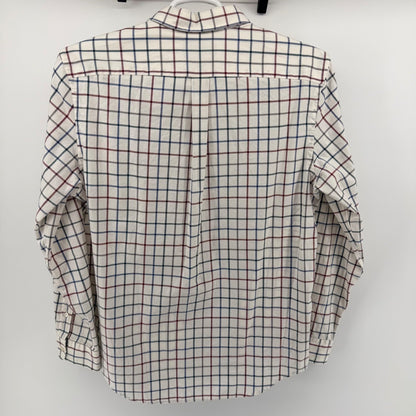 Vineyard Vines Murray Shirt Classic Fit Tattersall Plaid Button Down M White