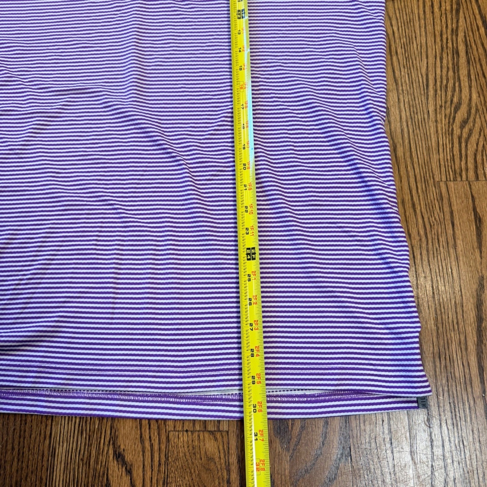 Adidas Climachill Golf Polo Shirt Mount Shasta Resort XL Purple White Stripe