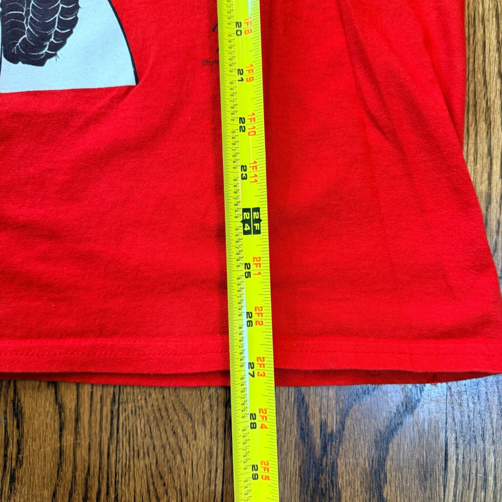 Threadless Tyler Deberry Oni Demon Katana Graphic T-Shirt Large Red