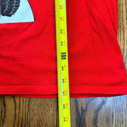 Threadless Tyler Deberry Oni Demon Katana Graphic T-Shirt Large Red