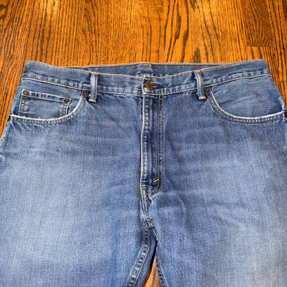 Levi's 505 Brooks Brothers Regular Fit Straight Leg Jeans 35x30 Blue Vintage