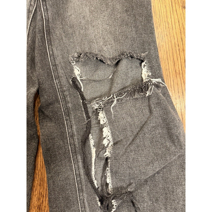 PacSun 90's Boyfriend Distressed High Rise Jeans 23 Washed Black Grey
