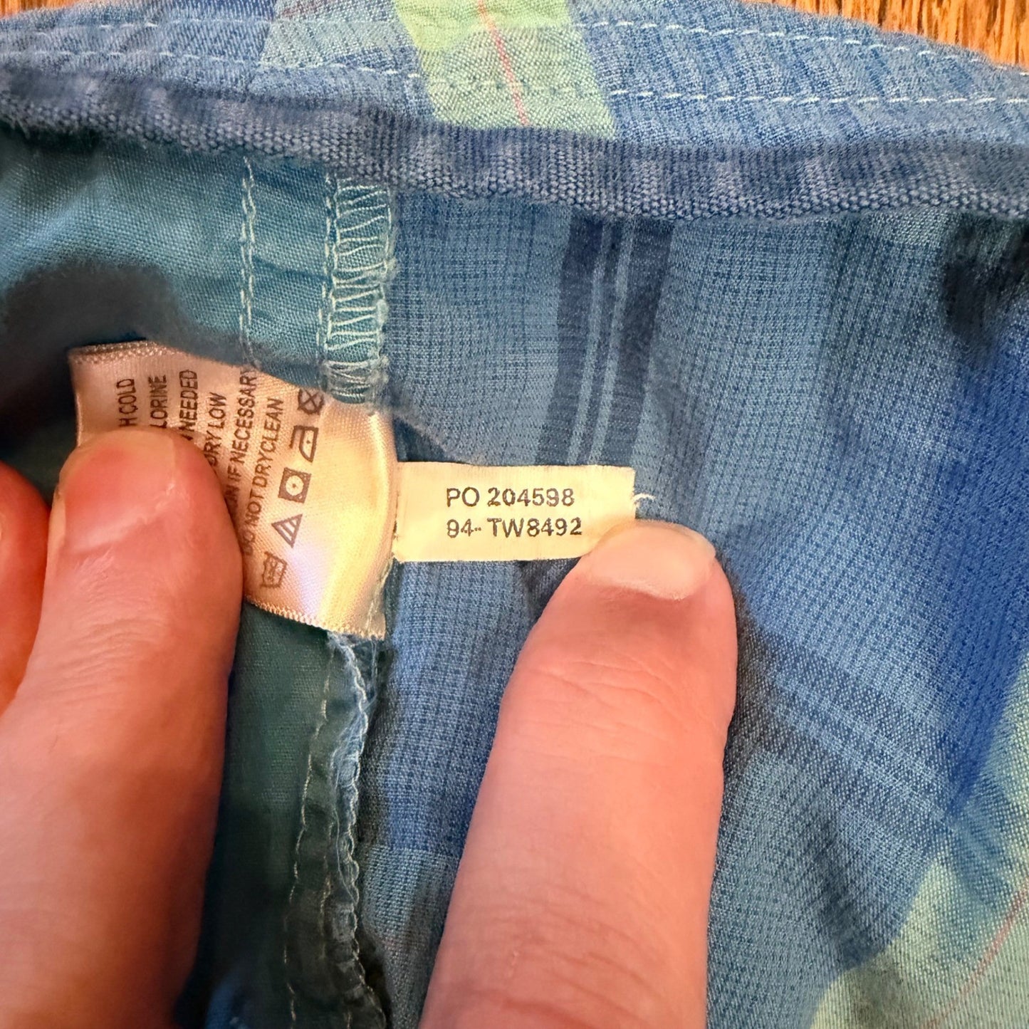 Tommy Bahama Relax Plaid Shorts Drawstring Waist Size 0 Blue Green