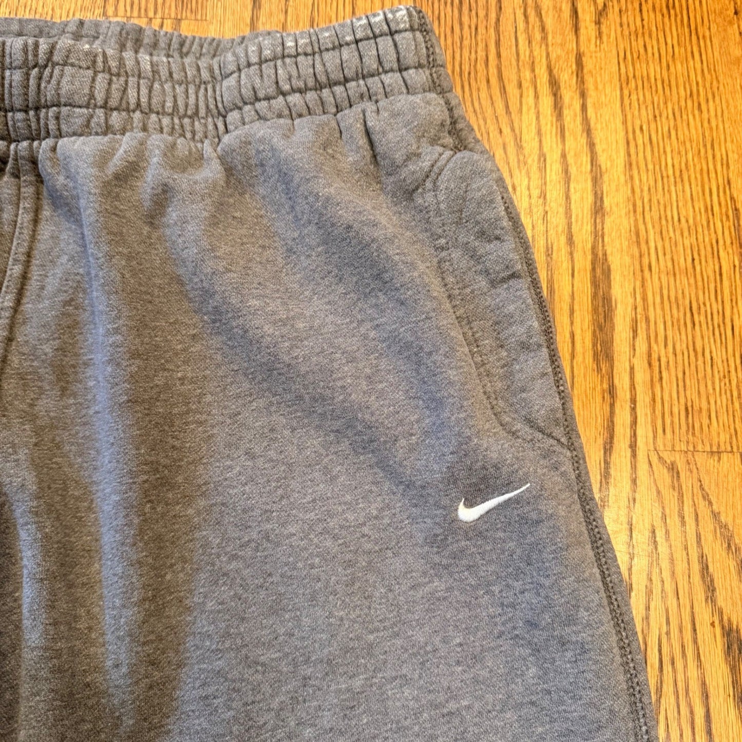 Nike Athletic Dept Fleece Sweatpants Straight Leg XL Gray Drawstring Pockets