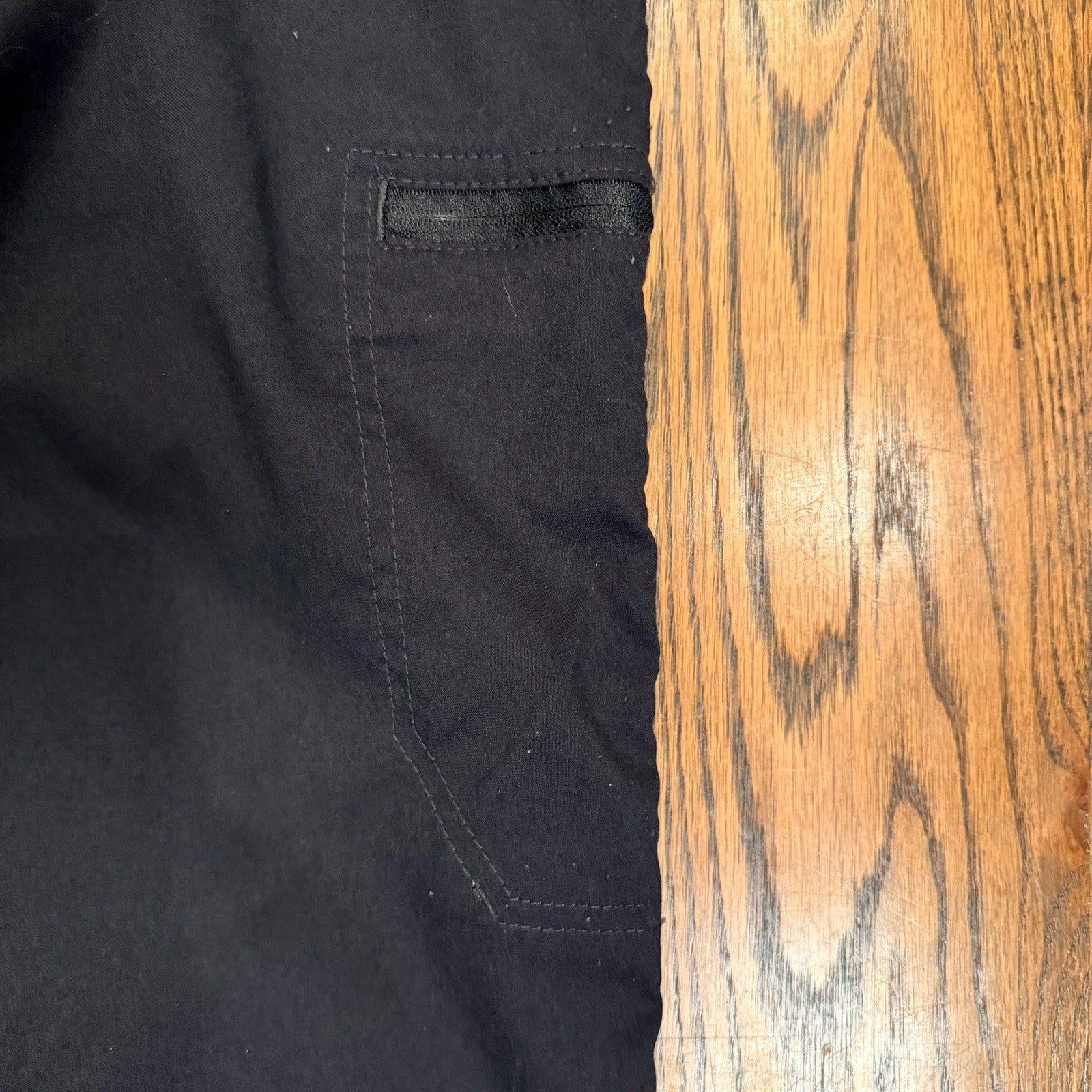 Wrangler Pants Men's 33x30 Black Flex Waist Cargo Hiking Straight 10NW788NB