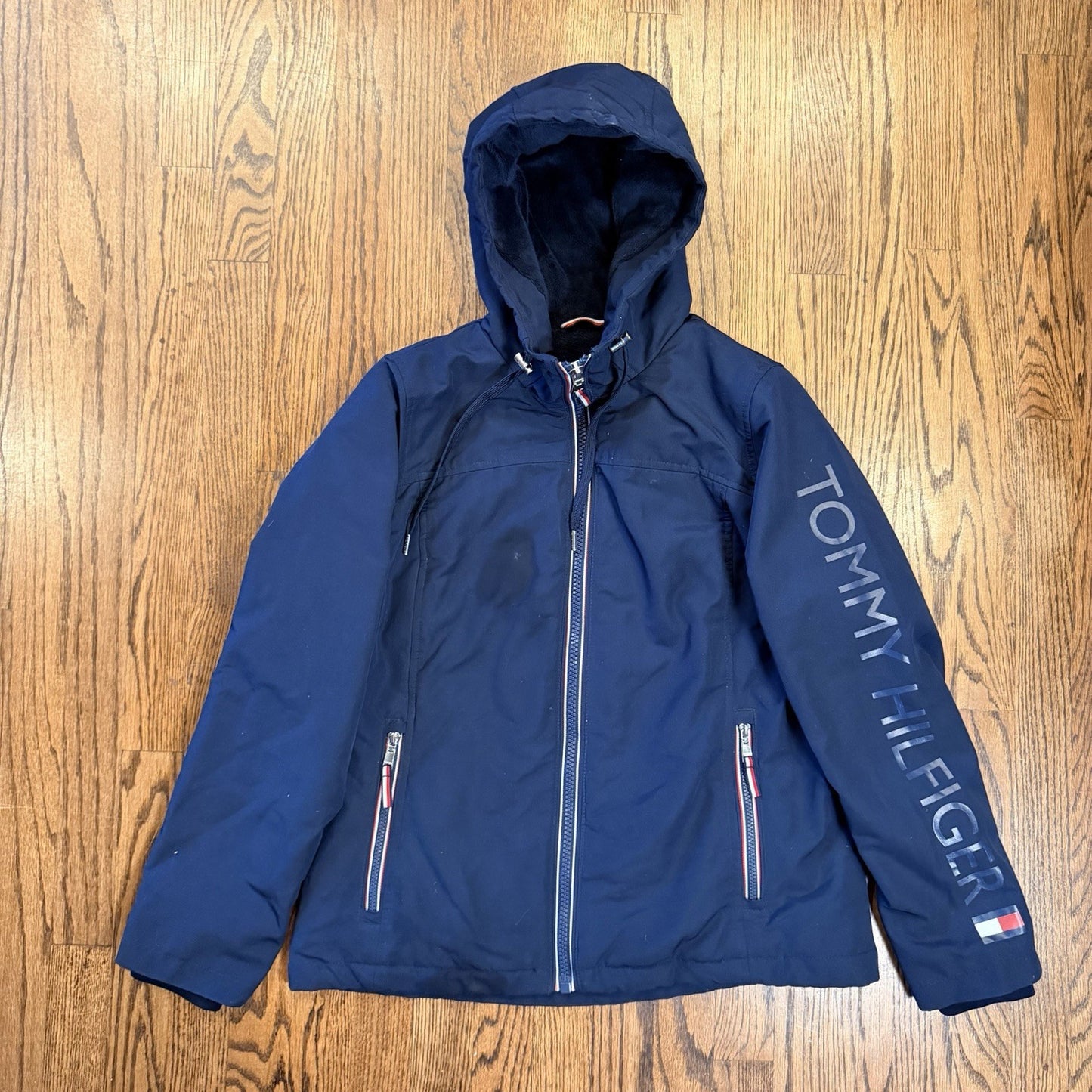 Tommy Hilfiger Women's Lined Soft Shell jacket, Navy Blue Women’s S/CH Warm