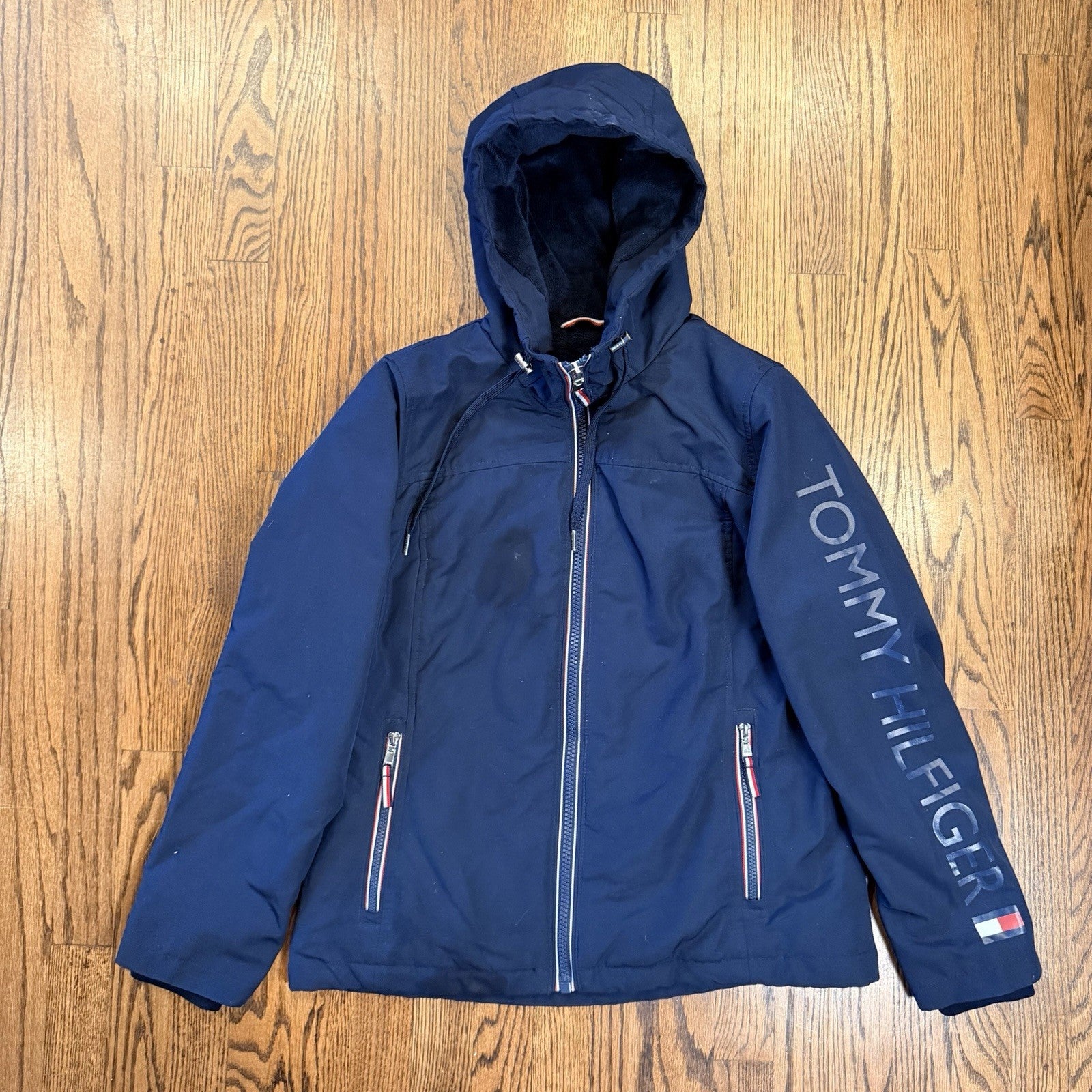 Tommy Hilfiger Women's Lined Soft Shell jacket, Navy Blue Women’s S/CH Warm
