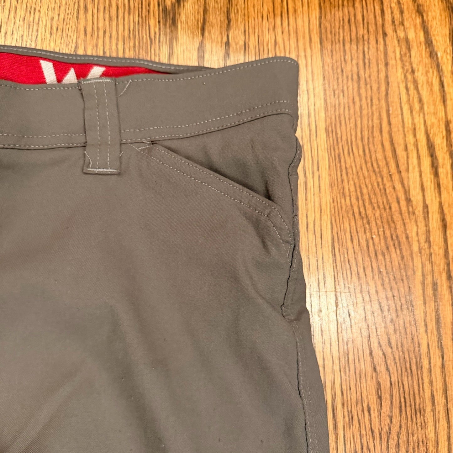 Wrangler Pants Men's 38x31 Green Flex Waist Cargo Hiking Straight 10NW788NB
