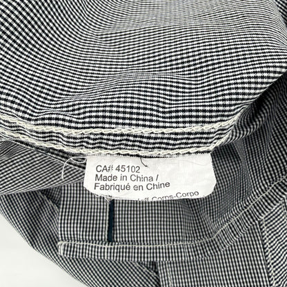 Scotch & Soda Micro Gingham Button Down Shirt Slim Fit Black White Large Mens