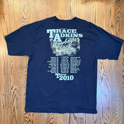 Bayside Trace Adkins 2010 Tour Shirt Cowboy's Back In Town 2XL Black
