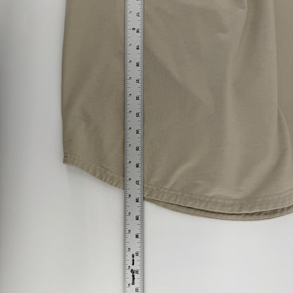 BYLT Premium Basics Signature Polo Shirt Tan Khaki Stretch Athletic Fit Medium