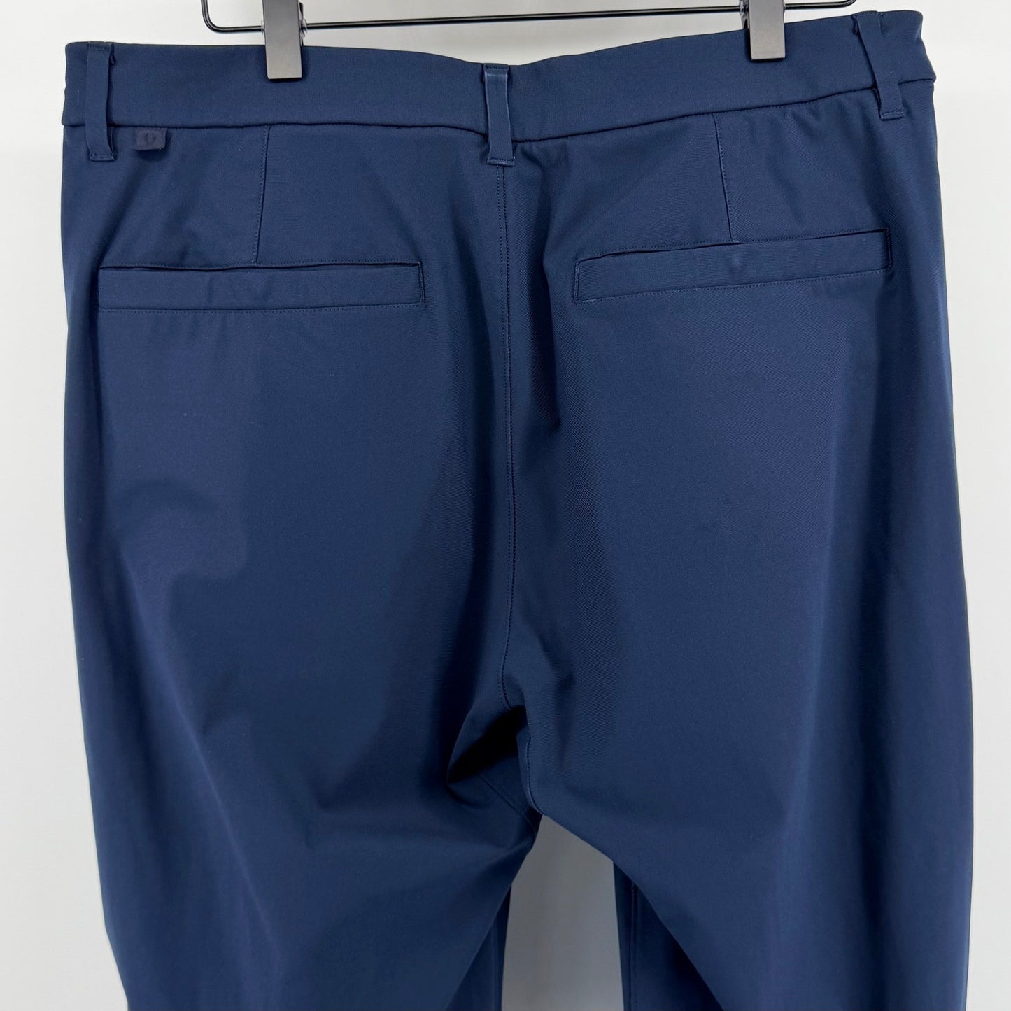 Lululemon Commission Slim Fit Pant Warpstreme Navy Blue Tech Chino 33 x 31