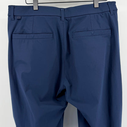 Lululemon Commission Slim Fit Pant Warpstreme Navy Blue Tech Chino 33 x 31