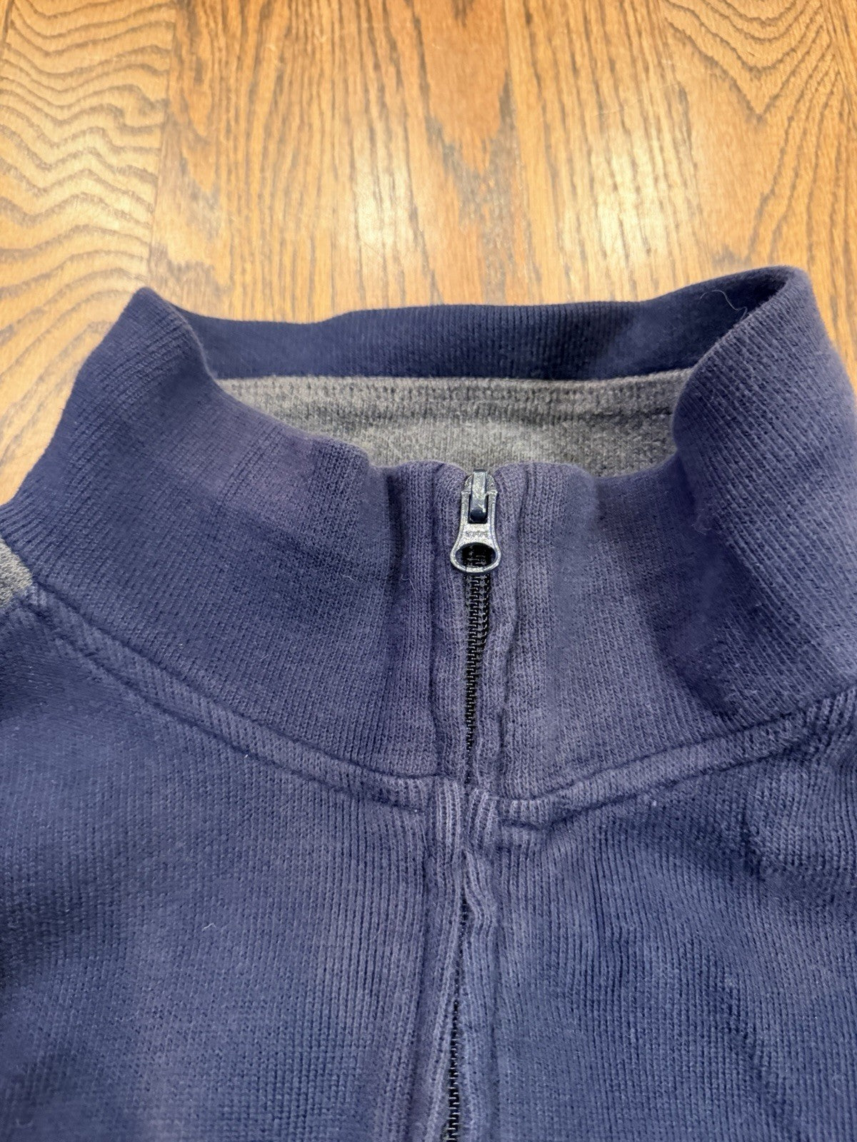 Nautica Competition Full Zip Jacket Navy Gray Size M