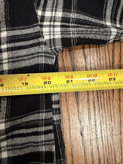 Women’s Hollister Boyfriend Fit White & Black Plaid Button Up Shirt! Sz - S!