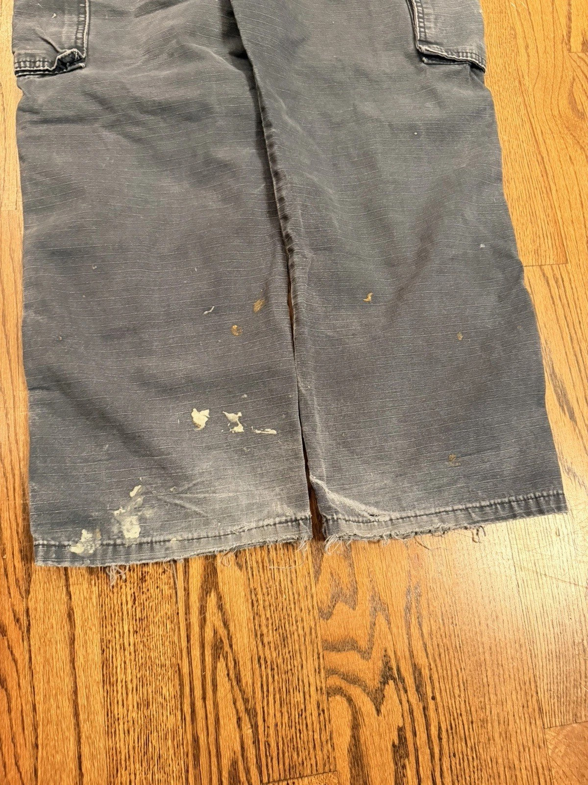 Wrangler Riggs Workwear Ripstop Pants 31x30 Blue Distressed Carpenter
