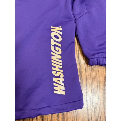Genuine Stuff Washington Huskies Quarter Zip Pullover Jacket XL Purple NCAA